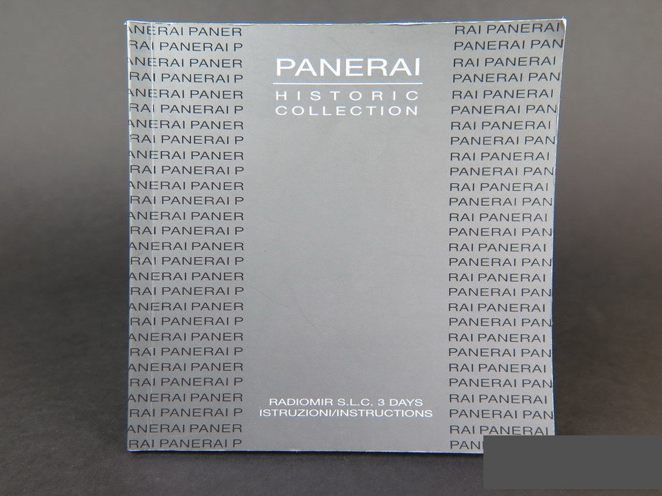 Panerai Radiomir S.L.C. 3 Days Instruction Manual (1)