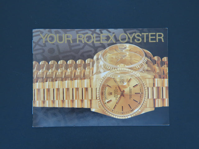Rolex Oyster Booklet English