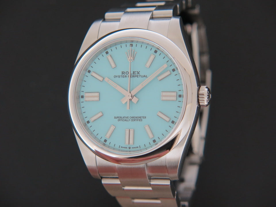 Rolex Oyster Perpetual 41 Turquoise Dial 124300 NEW  (1)