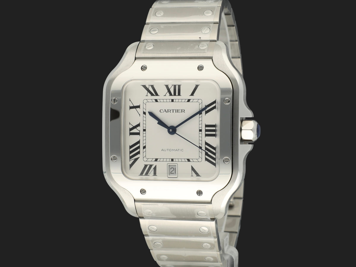 Cartier Santos Large Date Steel Roman Dial WSSA0018 (1)