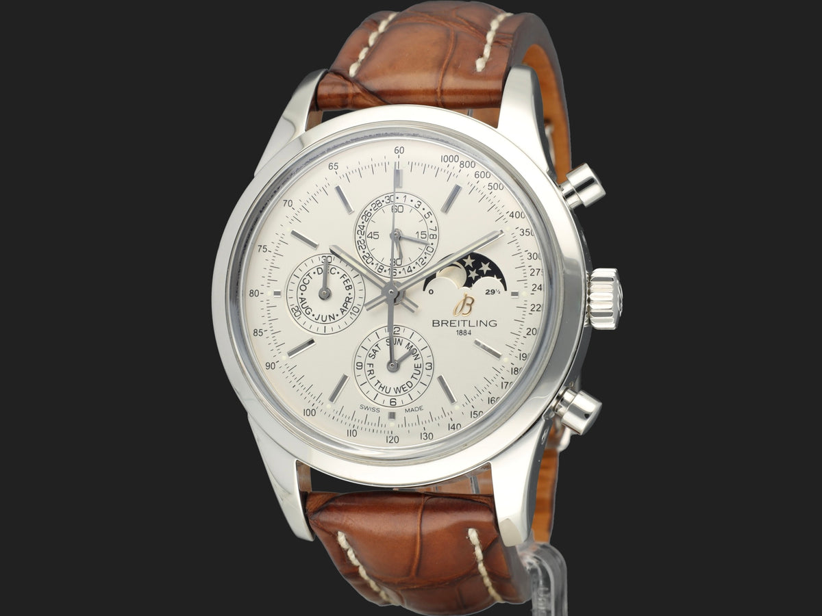 Breitling Transocean Chronograph 1461 Silver Dial A1931012/G750 (1)