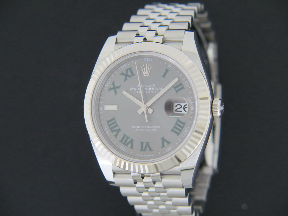 Rolex Datejust 41 Slate Roman Dial 126334 NEW (1)