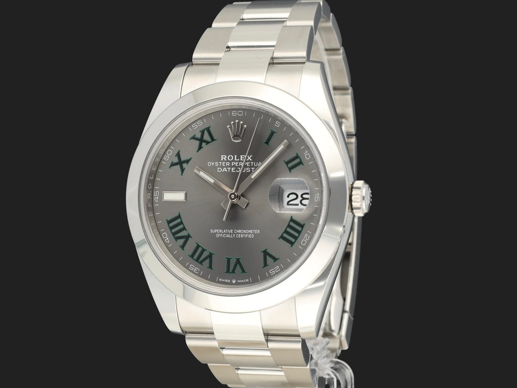 Rolex Datejust 41 Slate Roman Dial 126300 NEW (1)