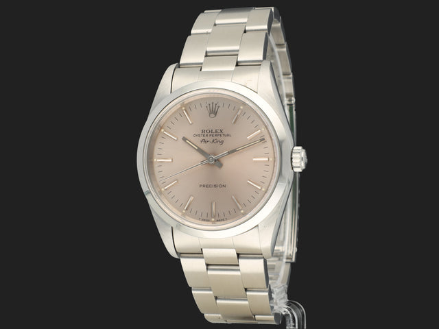 Rolex Air-King 34 Silver Dial 14000 X-Serial
