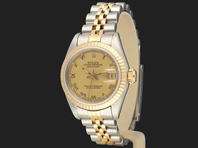 Rolex Lady-Datejust 26 Champagne Roman Dial 69173