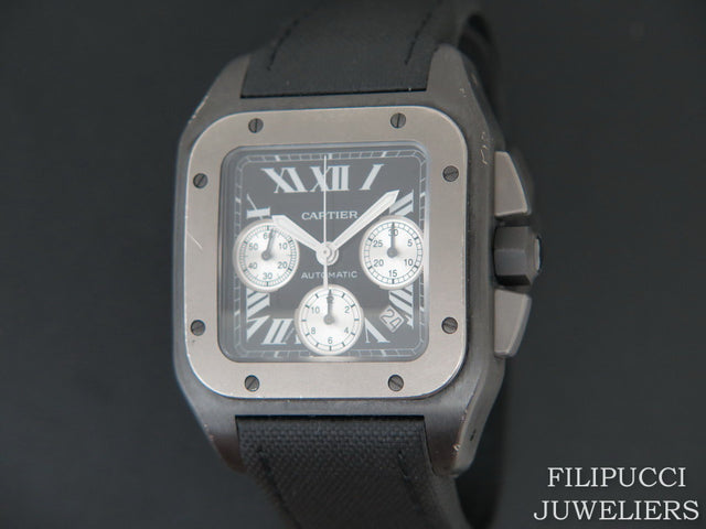 Cartier Santos 100 XL Chronograph DLC Titanium