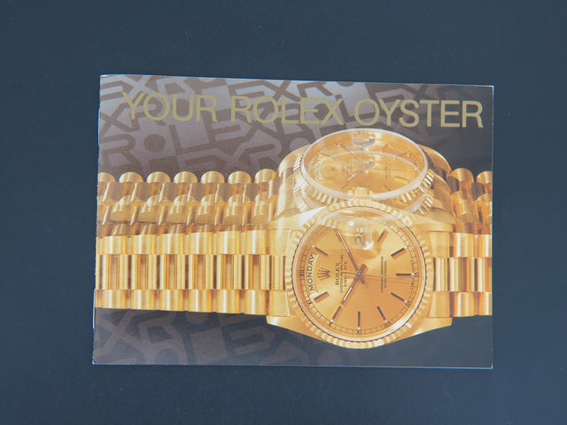 Rolex Oyster Booklet English