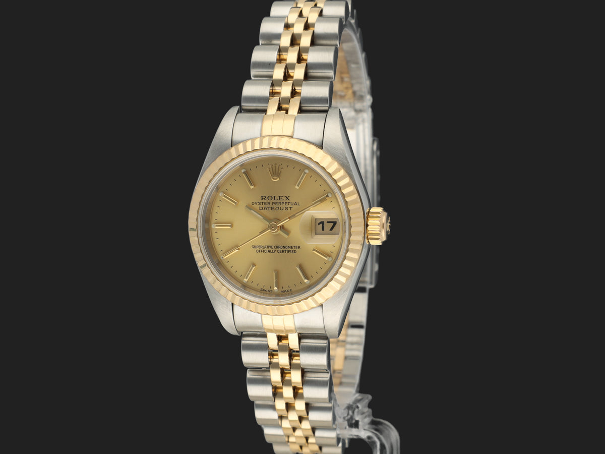 Rolex Lady-Datejust 26 Gold/Steel Champagne Dial 79173 (1)