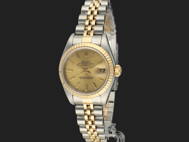 Rolex Lady-Datejust 26 Gold/Steel Champagne Dial