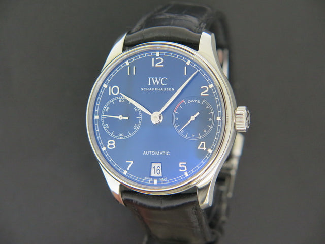 IWC Portugieser 7-Days Automatic Blue Dial