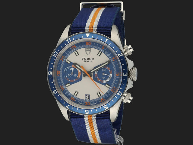 Tudor Heritage Chrono Blue 70330B NEW