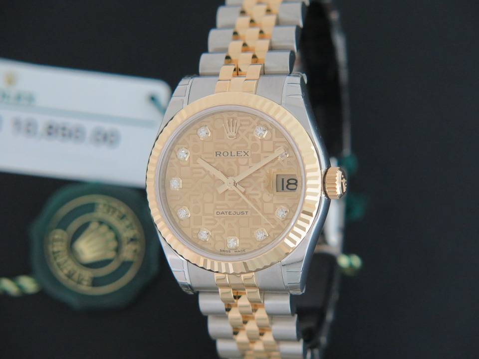 Rolex Datejust Gold/Steel Diamonds  178273 NEW (1)