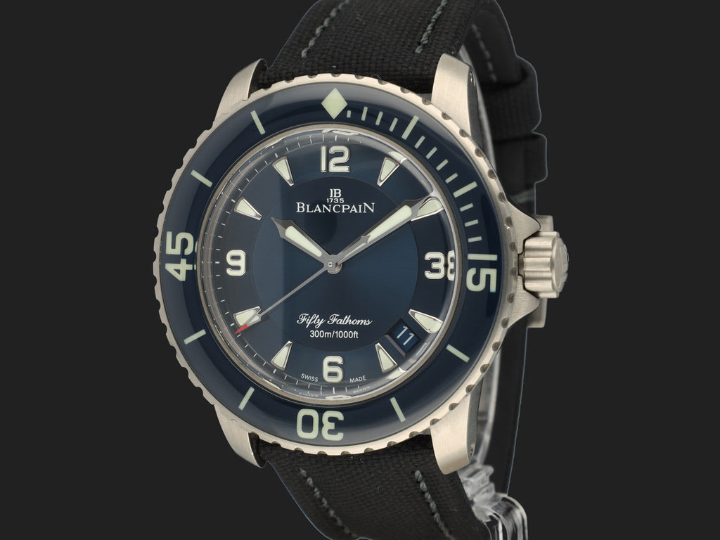 Blancpain Fifty Fathoms Automatique Titanium Blue Dial 45MM  5015-12B40-O52A (1)