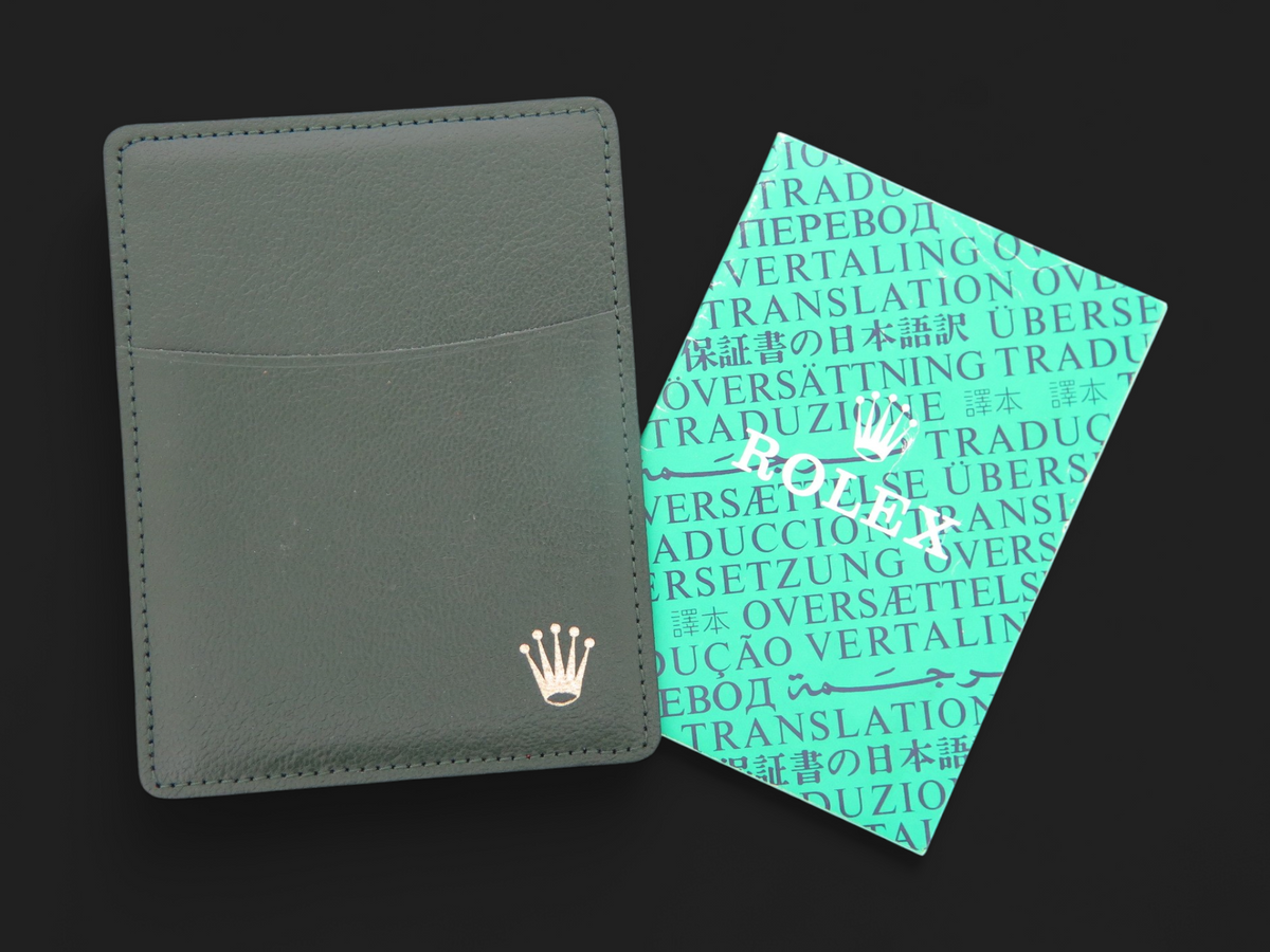 Rolex Card Holder + Translation Booklet. (1)