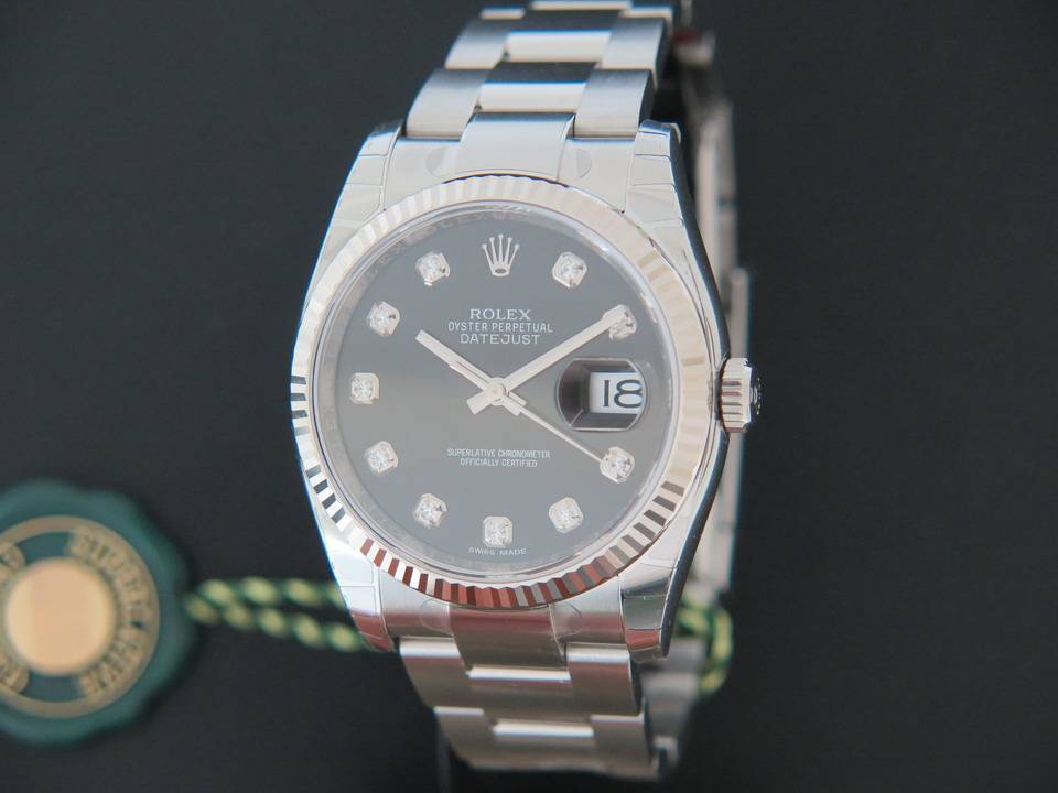 Rolex Datejust Black Diamond Dial NEW (1)