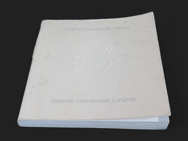 Longines International Warranty Booklet
