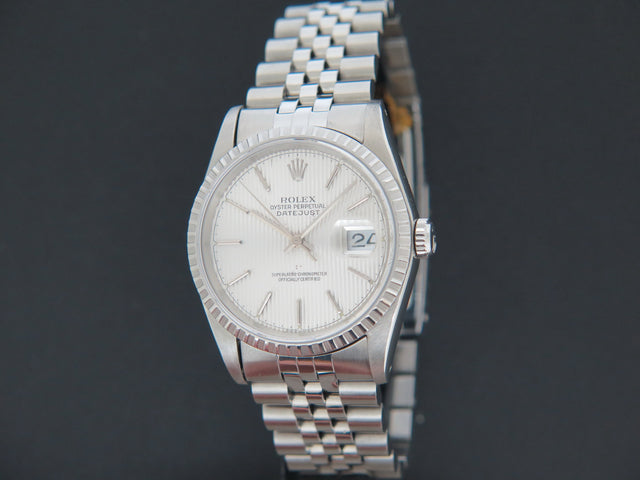 Rolex Datejust Silver Tapestry Dial