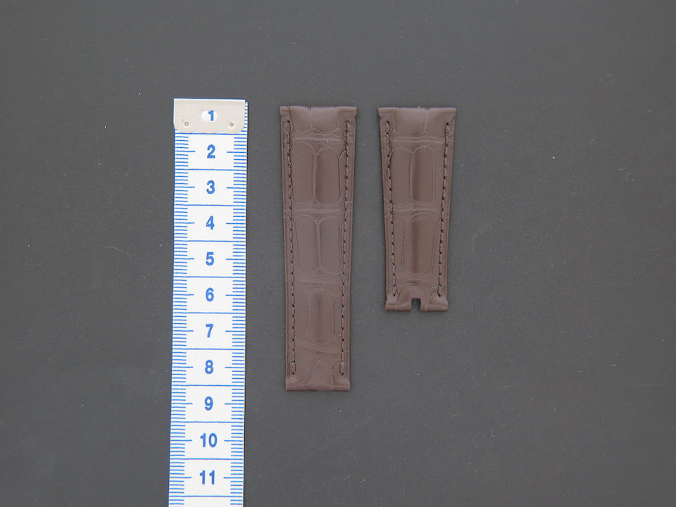 Rolex Krokodillen lederen band 21mm brown NEW (1)