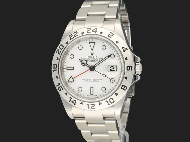 Rolex Explorer II White Dial Rehaut Cal. 3186