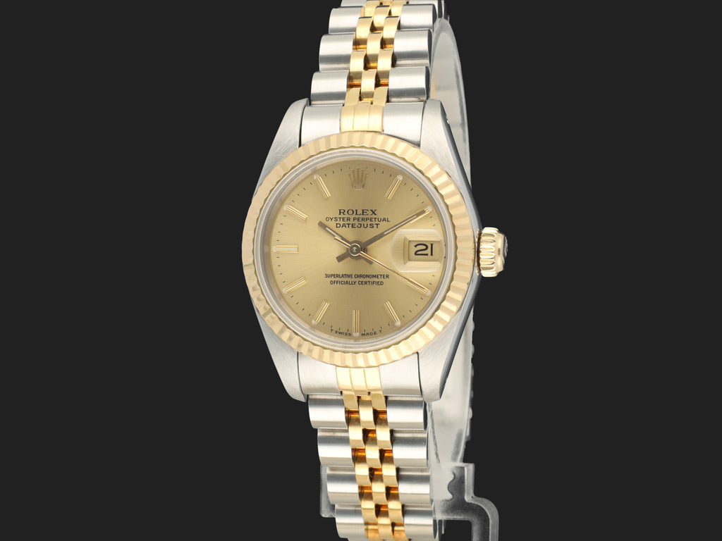 Rolex Lady-Datejust 26 Champagne Dial 69173   (1)