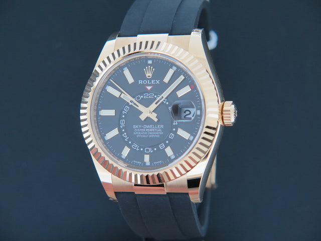 Rolex Sky-Dweller Yellow Gold Rubber Strap