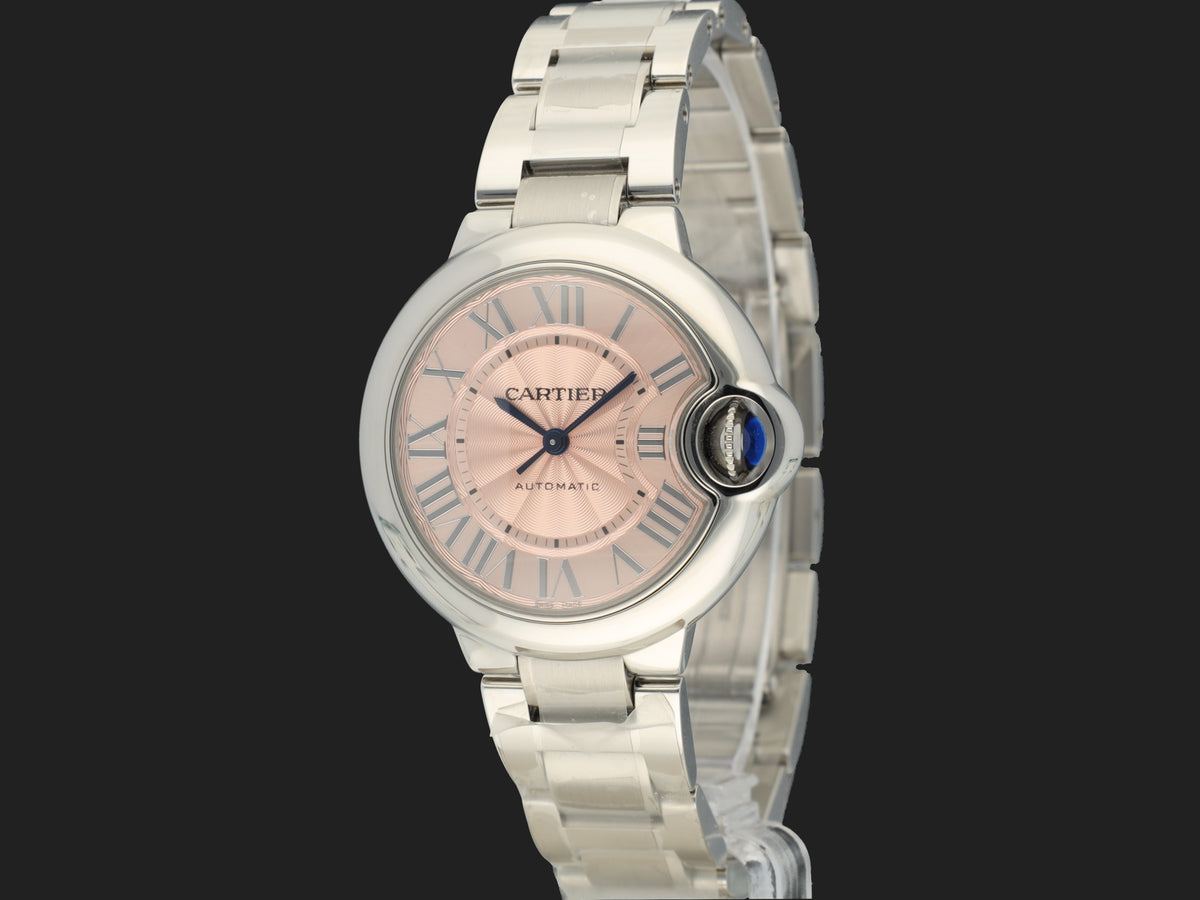 Cartier Ballon Bleu Pink Dial 33mm WSBB0046 NEW (1)