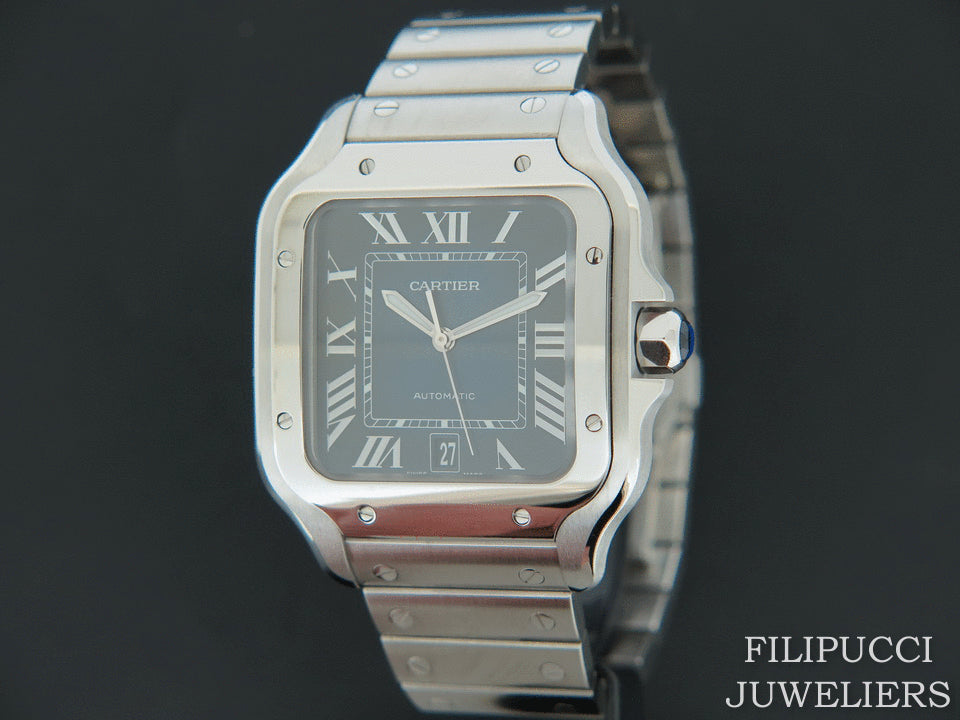 Cartier Santos De Cartier Blue Dial WSSA0013 NEW (1)