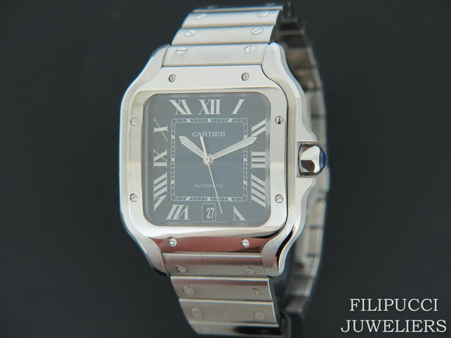 Cartier Santos De Cartier Blue Dial NEW