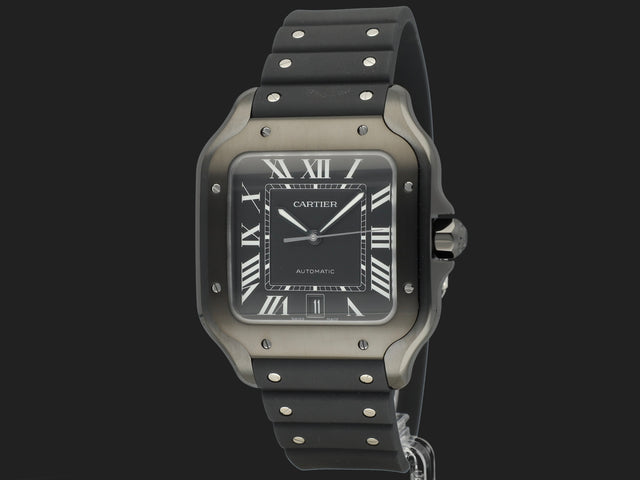 Cartier Santos Large Date ADLC Black Dial NEW