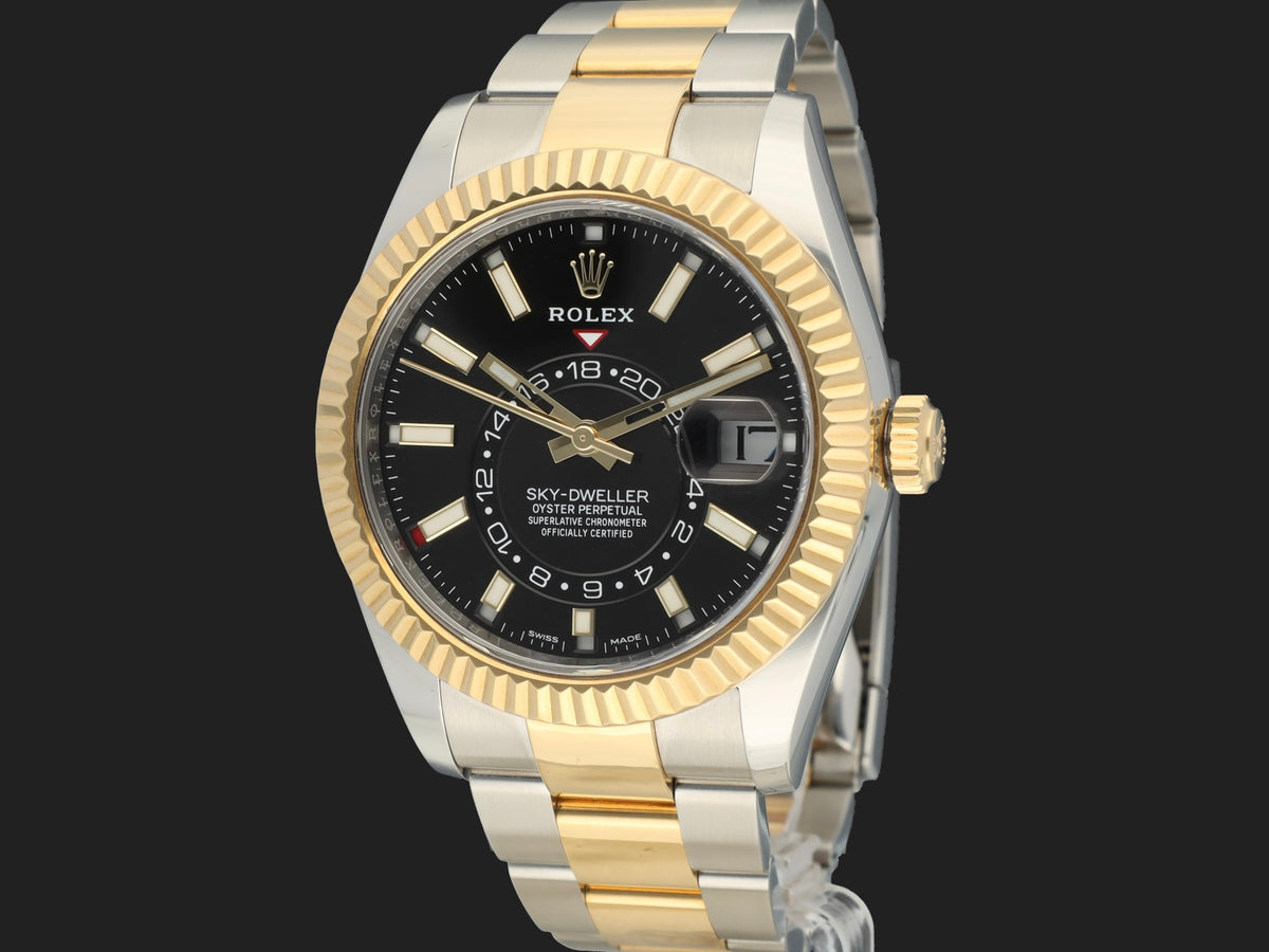 Rolex Sky-Dweller Gold/Steel Black 326933 (1)