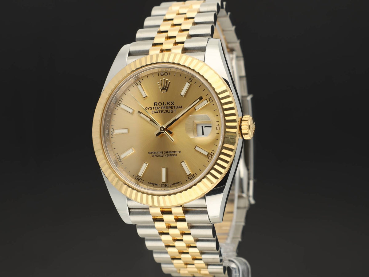 Rolex Datejust 41 Gold/Steel Champagne Dial 126333 (1)