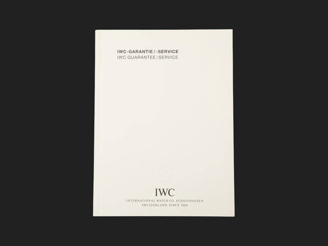 IWC Warranty Booklet