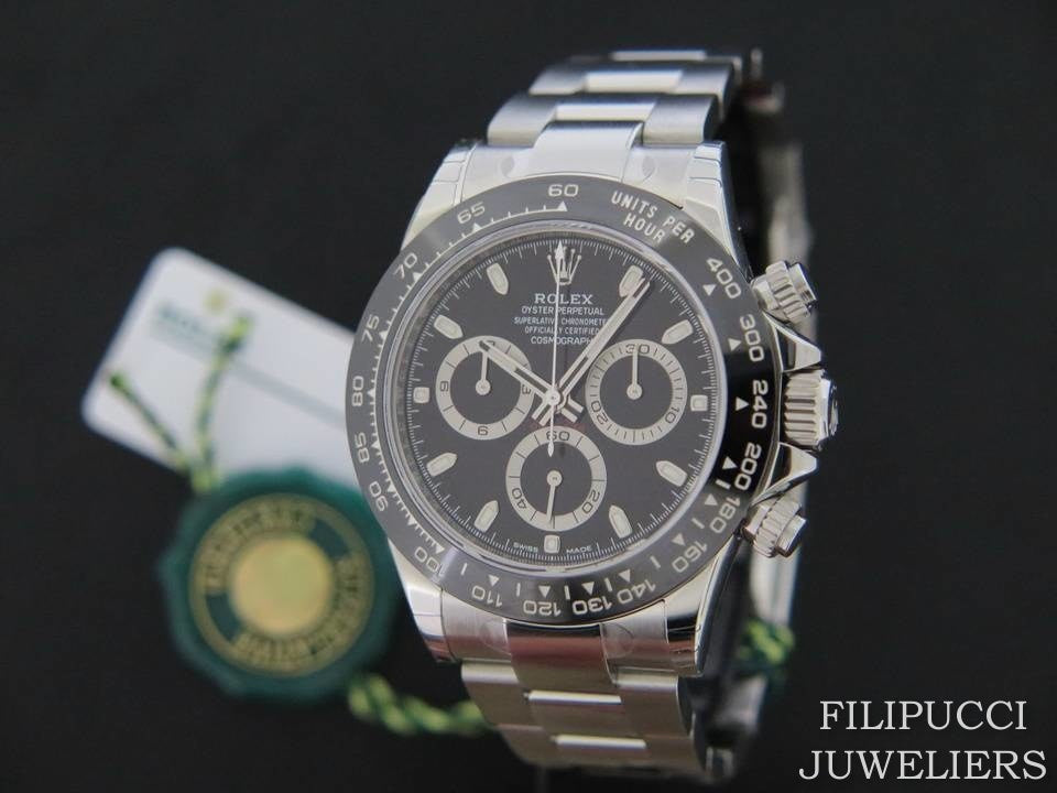Rolex Daytona Black Dial 116500LN NEW FULL STICKERS  (1)