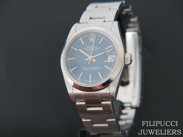 Rolex Datejust Midsize 31mm Blue Dial