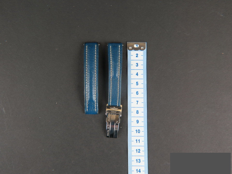 Breitling Calfskin Leather Strap 15-14 mm with folding clasp (1)