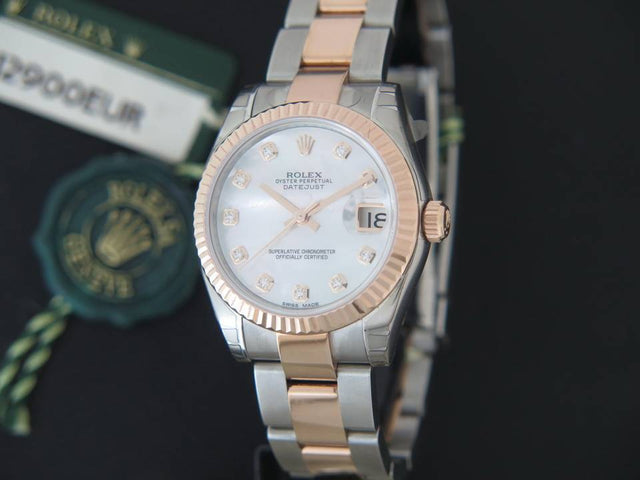 Rolex Datejust Everosegold/Steel MOP Diamond Dial NEW