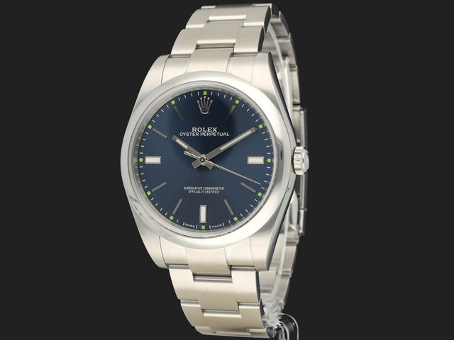 Rolex Oyster Perpetual 39 Blue Dial 114300