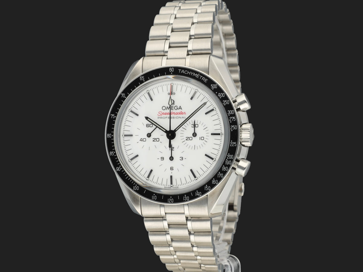Omega Speedmaster Professional Moonwatch White Dial 310.30.42.50.04.001 NEW (1)