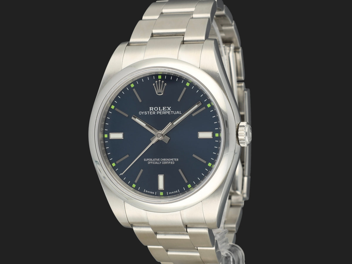 Rolex Oyster Perpetual 39 Blue Dial 114300 (1)