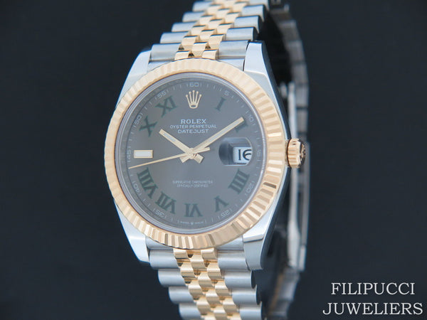 Rolex Datejust 41 Gold/Steel Slate Dial