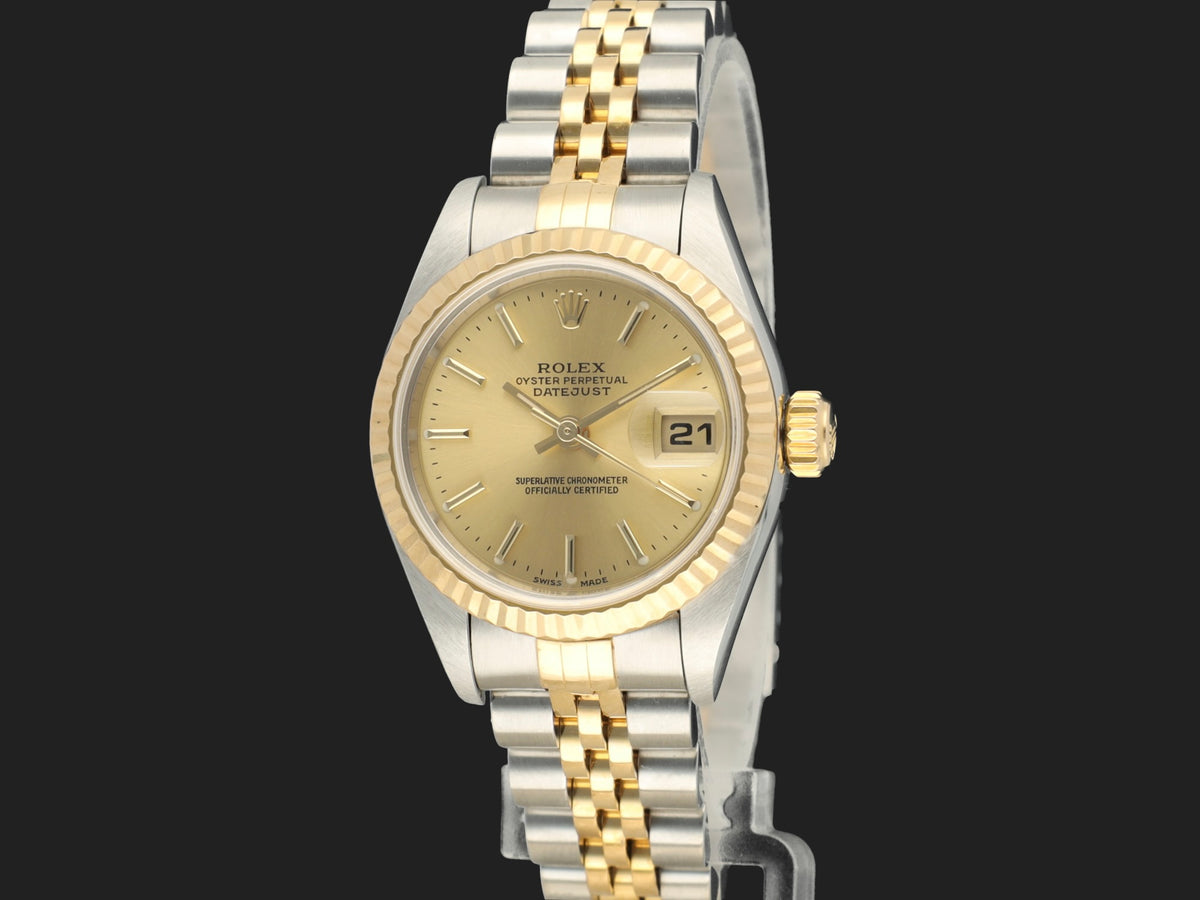 Rolex Lady-Datejust 26 Gold/Steel Champagne Dial 79173 (1)