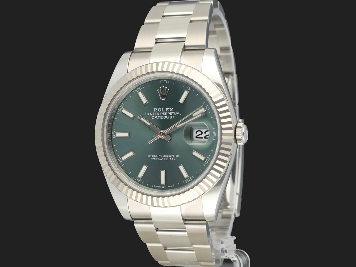 Rolex Datejust 41 Mint Green Dial 126334 NEW (1)