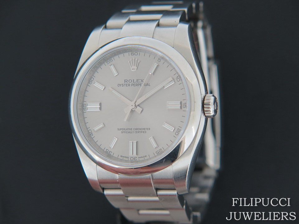 Rolex Oyster Perpetual  Steel Dial 116000  (1)