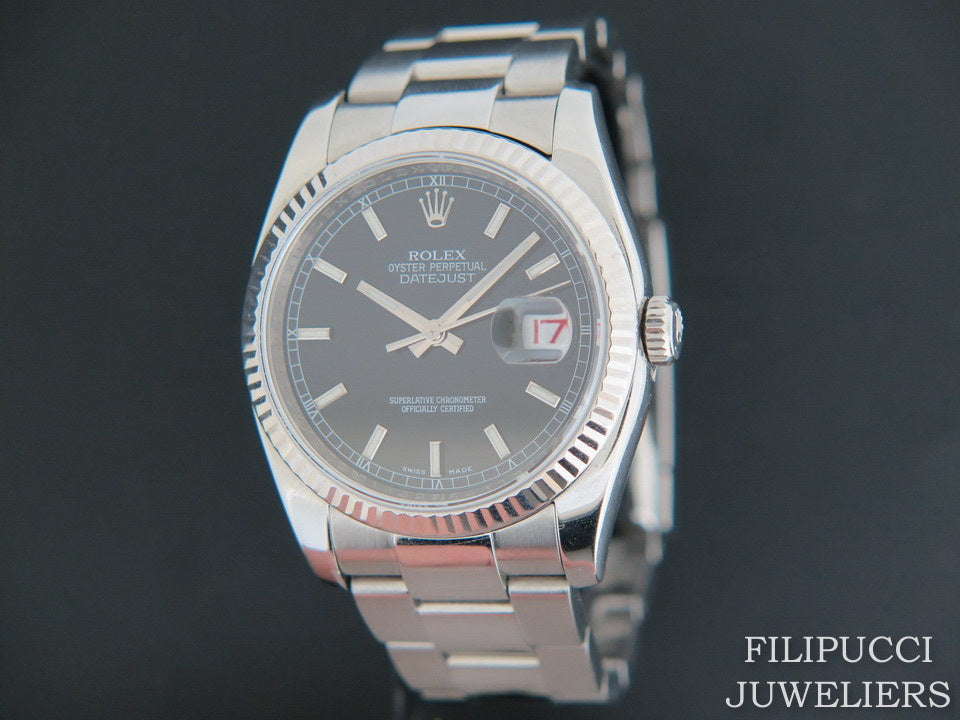 Rolex Datejust  Black Dial 116234   (1)