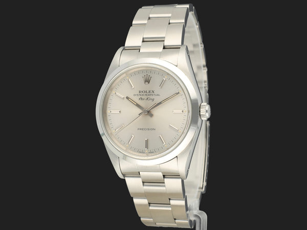Rolex Air-King 34 Silver Dial E-Serial