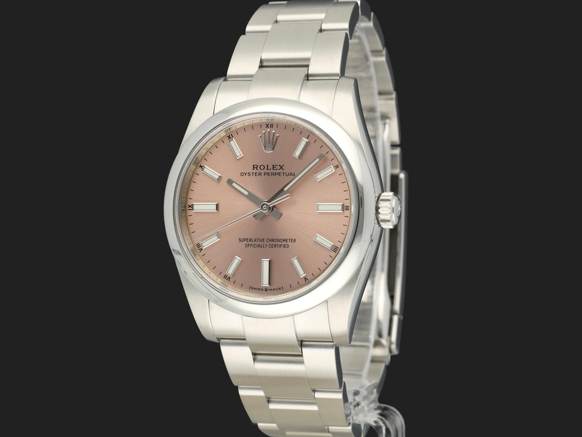 Rolex Oyster Perpetual 34 Pink Dial 124200 (1)