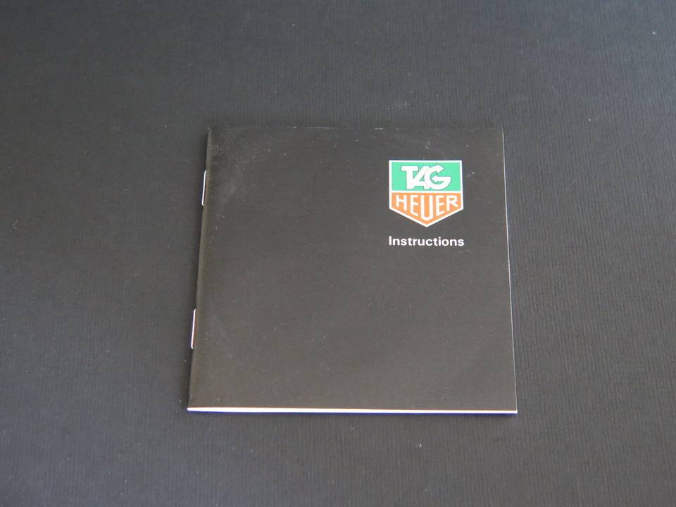 Tag Heuer Instructions Booklet