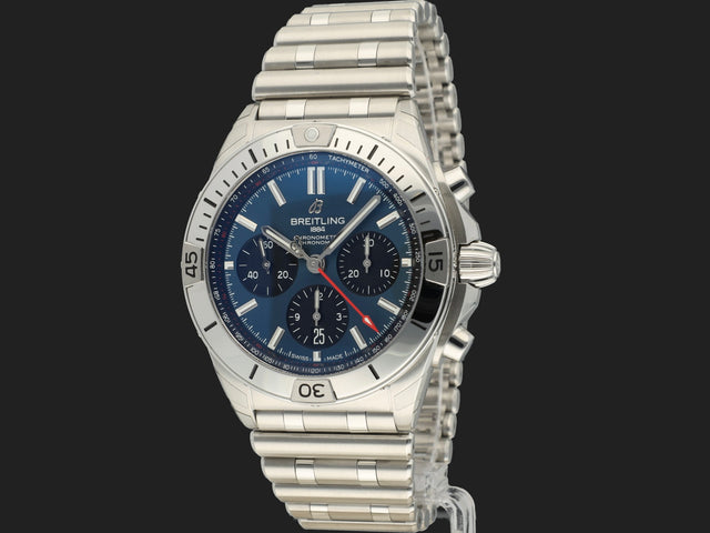 Breitling Chronomat B01 42 Blue Dial AB0134 NEW