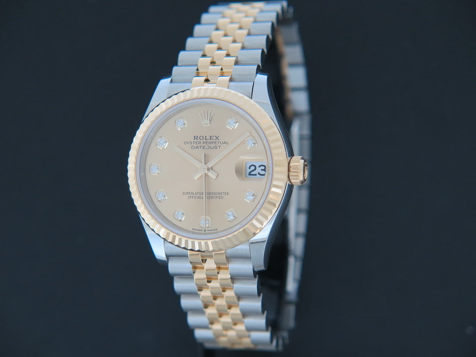 Rolex Datejust 31 Gold/Steel Champagne Diamond Dial 278273 NEW (1)