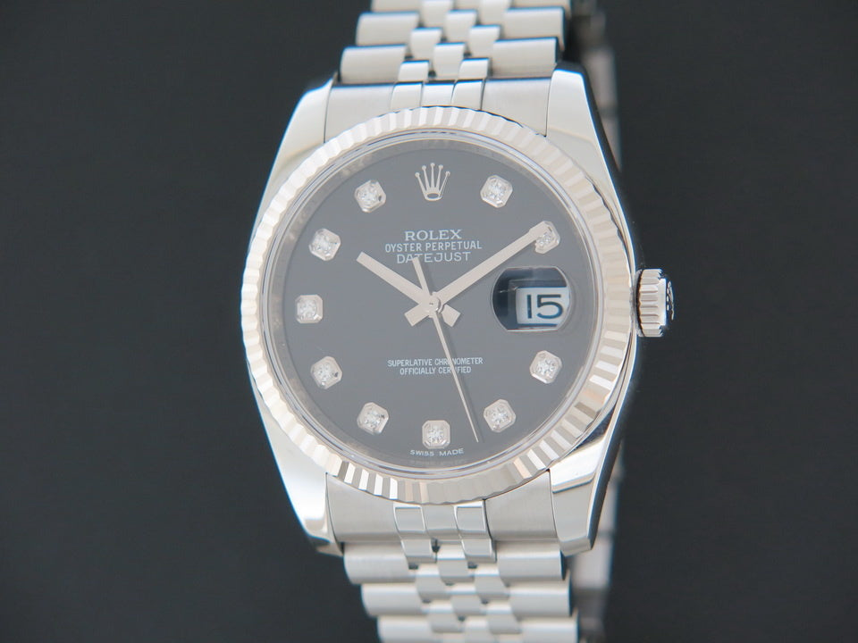 Rolex Datejust Black Diamond Dial 116234 (1)
